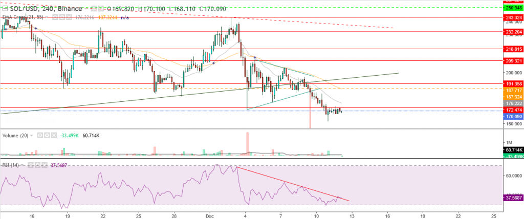 عملة سولانا الرقمية مقابل الدولار تحليل 12 ديسمبر