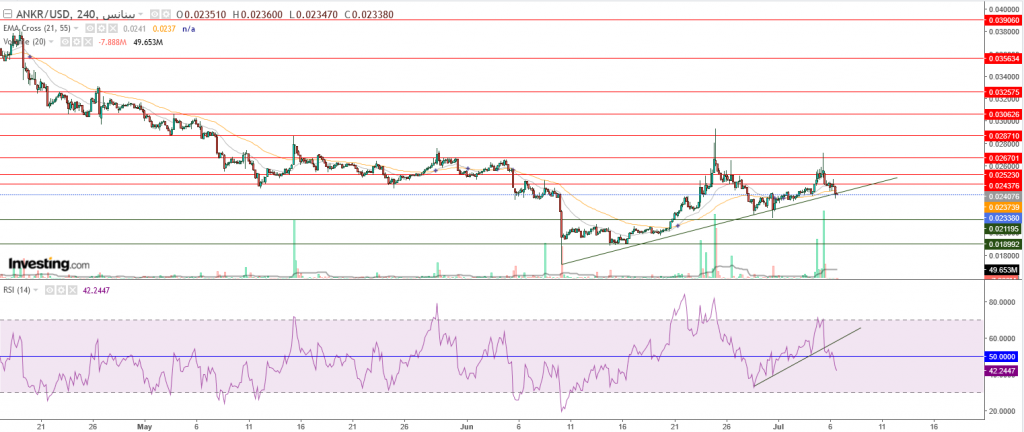 تحليل عملة Ankr مقابل الدولار هبوط 15% هل هناك المزيد؟