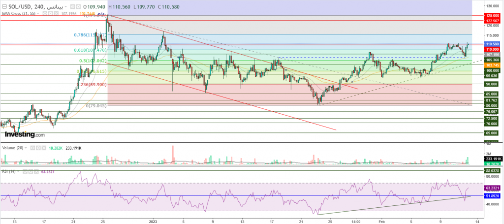 عملة سولانا الرقمية مقابل الدولار ما هو التحليل والهدف - 13 فبراير