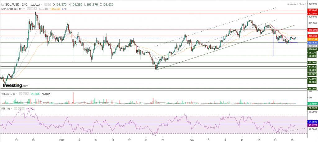 عملة سولانا الرقمية مقابل الدولار ما هو التحليل والهدف - 26 فبراير
