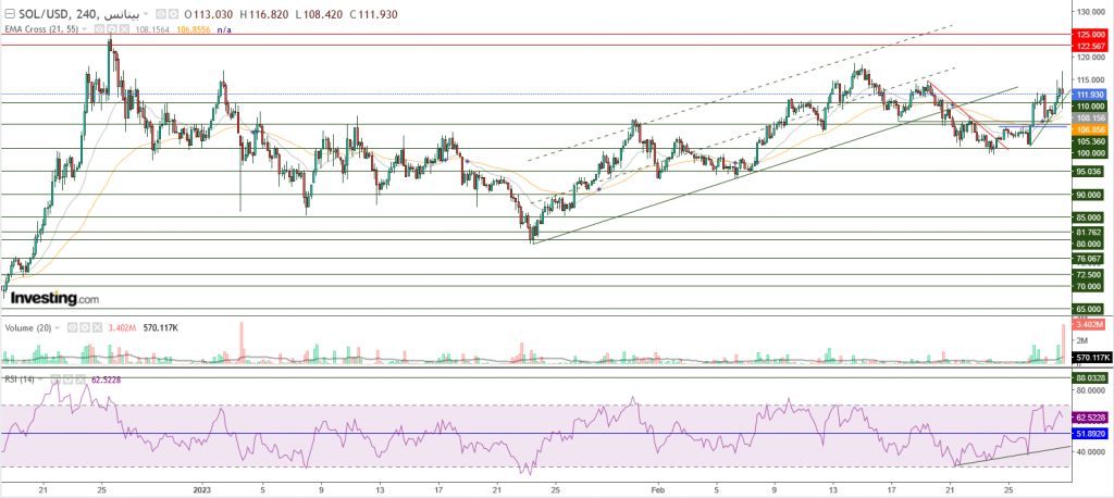 عملة سولانا الرقمية مقابل الدولار ما هو التحليل والهدف - 29 فبراير